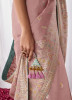 Pink Pure Viscose Dola Silk Weaving Party-Wear Saree