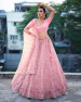 Pink Party wear Heavy designer Net Lehenga Choli