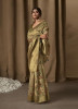 Dull Brown Banarasi Tissue Weaving Jacquard Saree For Traditional / Religious Occasions