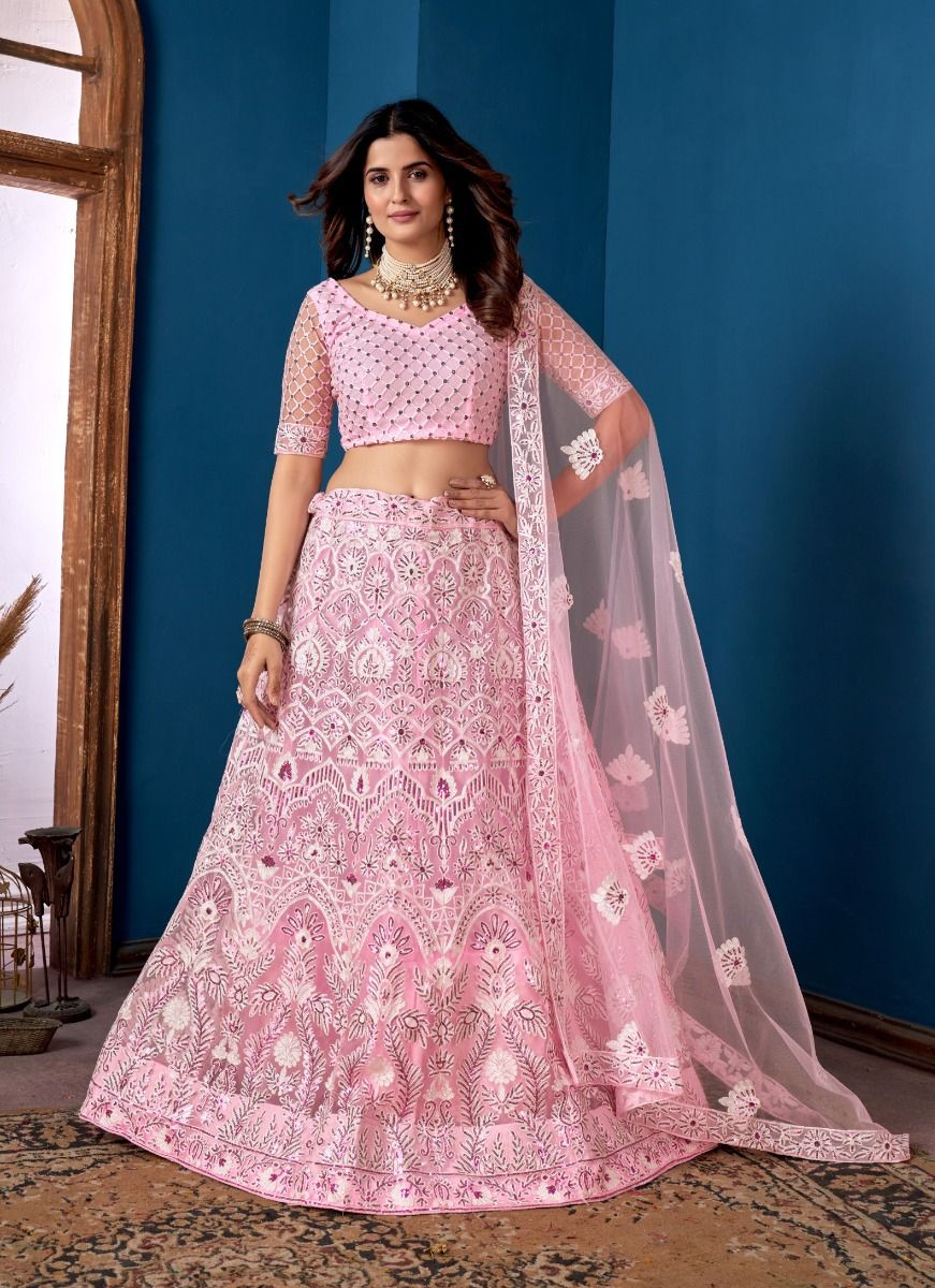 Santa Grey Gota Patti and Zari Stich Without can can work Lehenga choli |  Craftyfox