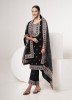 Black Velvet Embroidered Winter-Wear Readymade Salwar Kameez