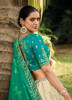 Multicolor Silk Handwork Wedding-Wear Reception Lehenga Choli