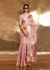 Pink Tissue Woven Saree For Traditional / Religious Occasions