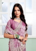 Lilac Silk Embroidered Festive-Wear Sequins-Work Saree