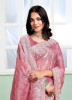 Pink Silk Embroidered Festive-Wear Sequins-Work Saree