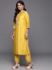 Women Floral Embroidered Regular Thread Work Kurta with Trousers & With Dupatta