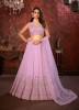 Lilac Net Sequins-Work Party-Wear Reception Lehenga Choli