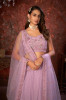 Lilac Net Sequins-Work Party-Wear Reception Lehenga Choli
