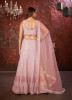 Light Pink Net Sequins-Work Party-Wear Reception Lehenga Choli