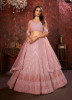 Light Pink Net Sequins-Work Party-Wear Reception Lehenga Choli