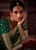 Green Kanjivaram Woven Silk Party-Wear Saree