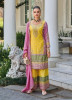 Yellow & Pink Heavy Chinon Embroidered Ramadan Special Readymade Pakistani Salwar Kameez