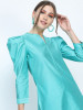 Women Turquoise Blue Kurti with Trousers