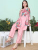 Floral Printed A-Line Kurta with Trouser