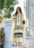 Light Cream Soft Organza Thread-Work Festive-Wear Pakistani Readymade Salwar Kameez