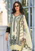 Light Cream Soft Organza Thread-Work Festive-Wear Pakistani Readymade Salwar Kameez