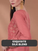 Women Peach-Coloured Floral Kurta with Trousers & Dupatta