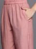 Women Peach-Coloured Floral Kurta with Trousers & Dupatta