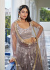 Dark Mauve Butterfly Net Embroidered Party-Wear Stylish Lehenga Choli